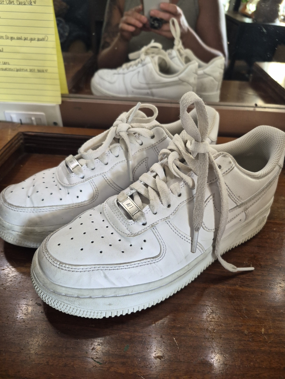 Nike Women’s White Low-Top Leather Sneakers